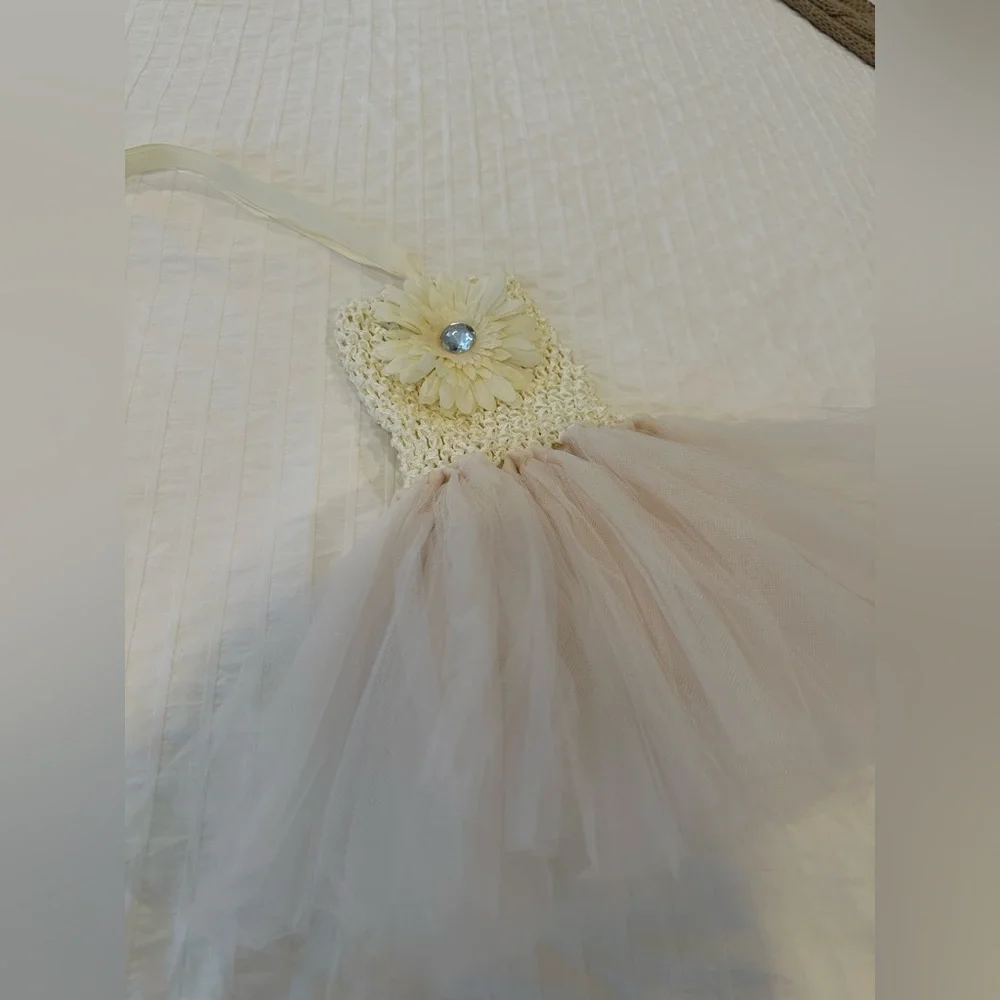 Cream Tutu Dress size newborn